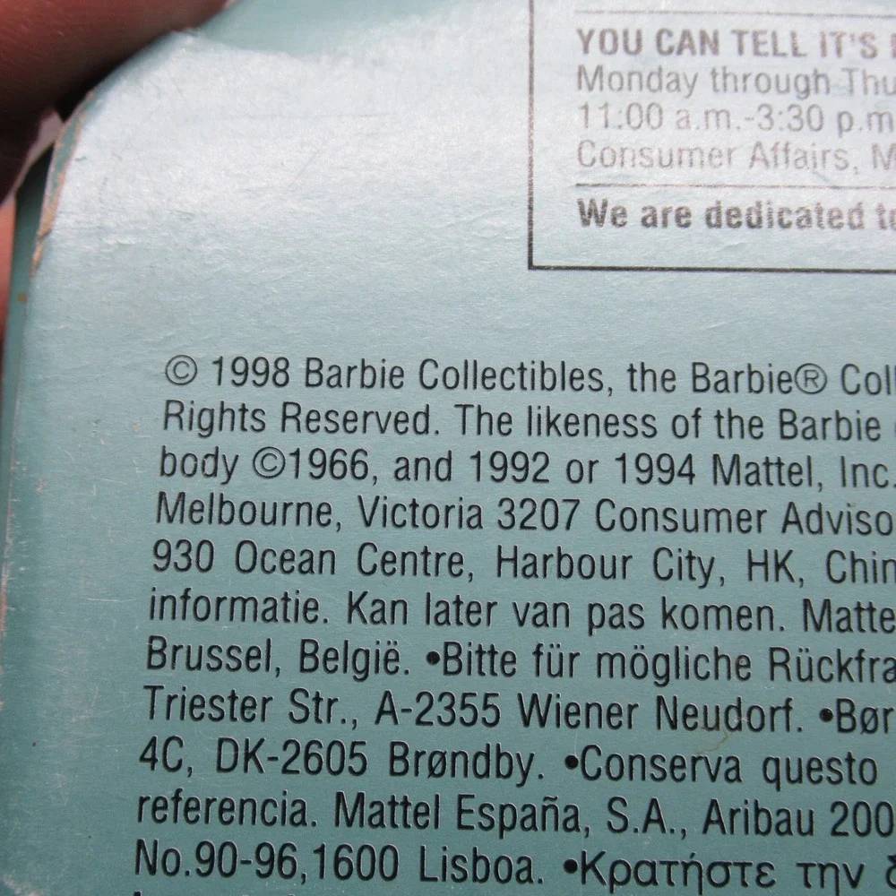 Barbie Angel of Joy Collector Edition First in Series‎ Doll RARE 1998 Box Damage